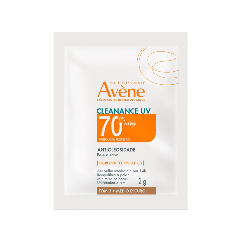 Protetor-Solar-Antioleosidade-Avene-Cleanance-UV-FPS70-Tom-3---Medio-Escuro-2g