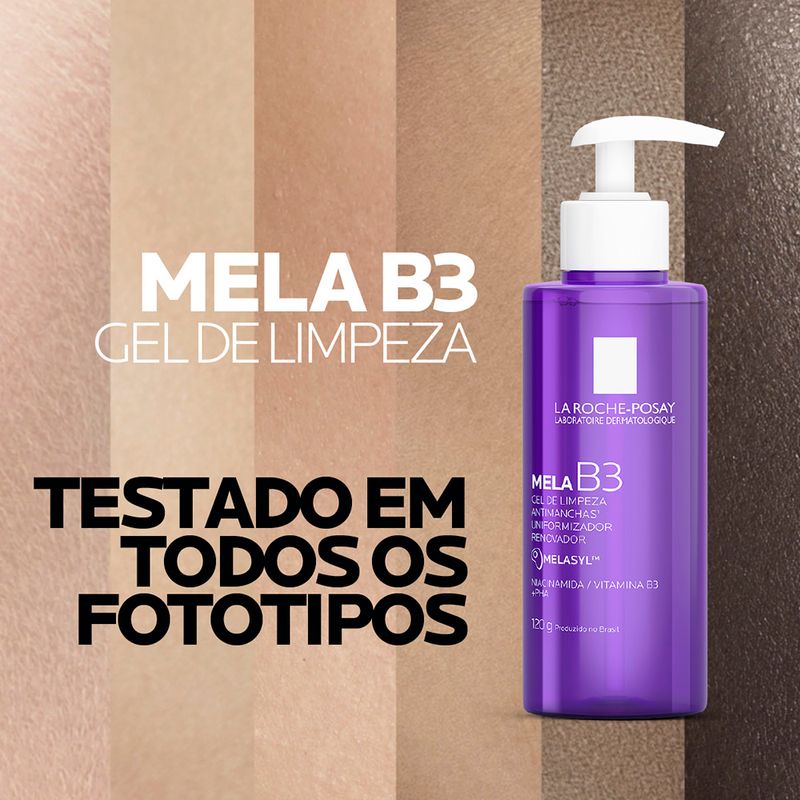 Gel-de-Limpeza-La-Roche-Posay-Mela-B3-Antimanchas-Uniformizador-Renovador-120-g