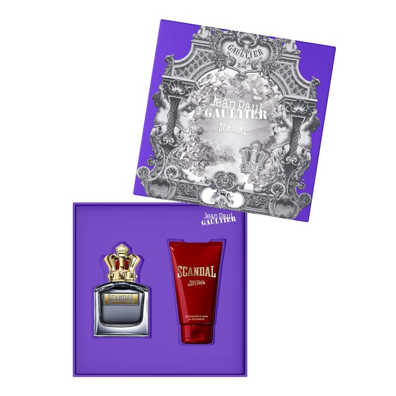 Kit-Coffret-Jean-Paul-Gaultier-Scandal-Masculino-Eau-de-Toilette-For-Him-50-ml---Gel-de-Banho-All-Over--75-ml
