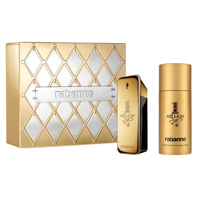 Kit-Coffret-Rabanne-Kit-1-Million-Masculino-Eau-de-Toilette-100-ml---Desodorante-150-ml---Miniatura-10-ml