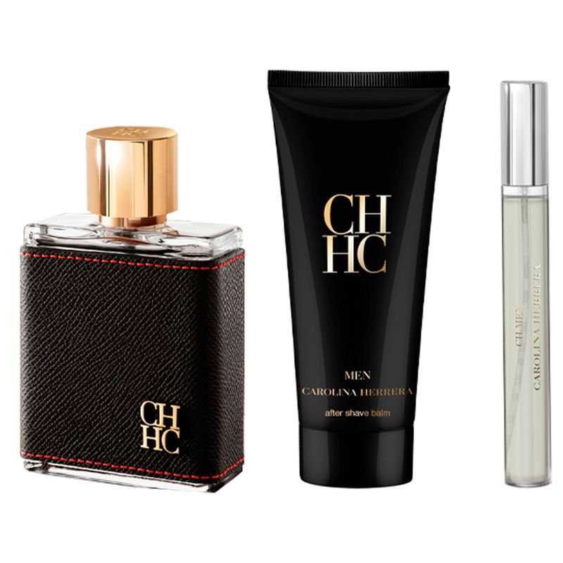 Kit-Coffret-Carolina-Herrera-Kit-CH-Men-Masculino-Eau-de-Toilette-100-ml---0-ml---Balm-Pos-Barba-100-ml