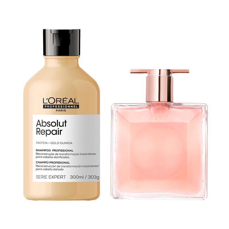 Kit-Perfume-Lancome-Idole-Feminino-EDP-25-ml---Shampoo-Loreal-Professionnel-Serie-Expert-Absolut-Repair-Gold-Quinoa-300-ml