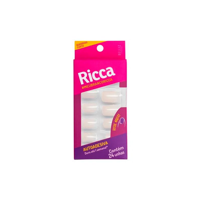 Unhas-Posticas-Ricca-Autoadesivas-Branco-Sonho-F1