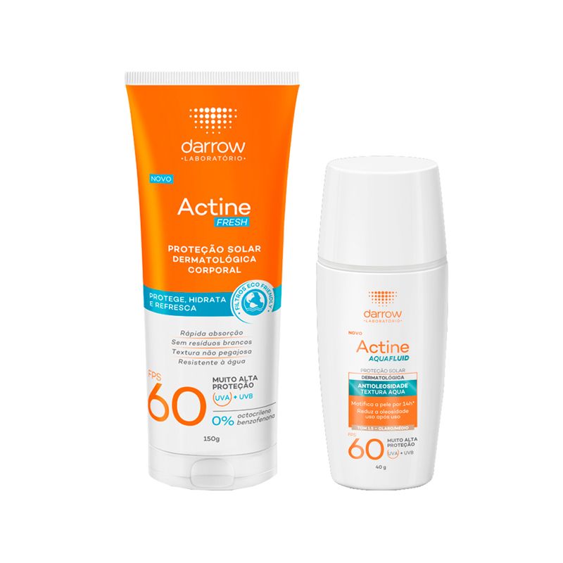 Kit-Darrow-Actine-Protetor-Solar---Protetor-Solar-Corporal-Fps-60-150-G---Protetor-Solar-Facial-Fps-60-Tom-1-F1