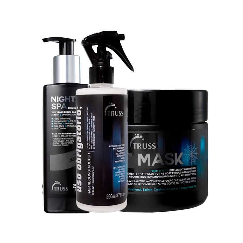 Kit-Truss---Mascara-De-Reconstrucao-550g---Serum-Night-Spa-250-ml--Uso-Obrigatorio-Reconstrutor-260-ml-F1