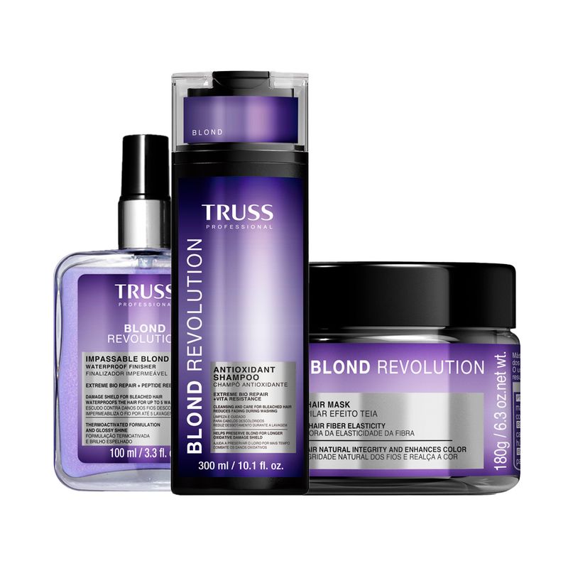 Kit-Truss-Blond-Revolution---Shampoo-Antioxidante-300-ml---Mascara-180-g---Finalizador-100-ml-F1