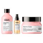 Kit-Loreal-Professionnel-Serie-Expert-Absolut-Repair-Gold-Quinoa-Protein-10-In-1-Oleo-Capilar-90Ml---Vitamino-Color-Shampoo-300Ml---Mascara-250Ml