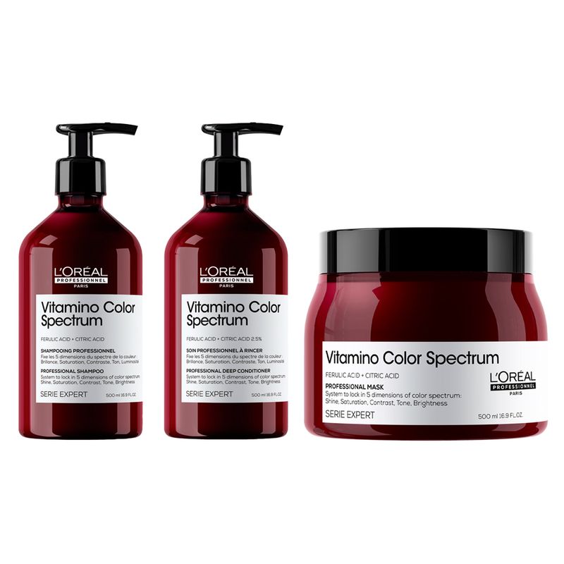Loreal-Professionnel-Serie-Expert-Vitamino-Color-Spectrum-Condicionador-500Ml---Shampoo-500Ml---Mascara-500Ml