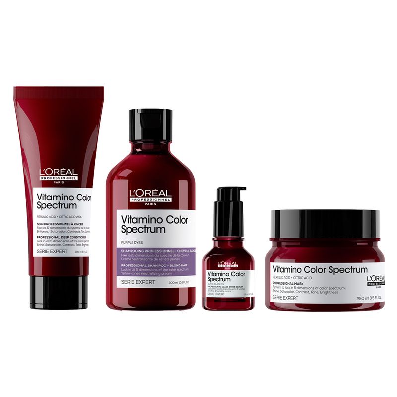 Loreal-Professionnel-Serie-Expert-Vitamino-Color-Spectrum-Purple-Shampoo-300Ml-Condicionador-200Ml-Mascara-250Ml-Serum-50Ml
