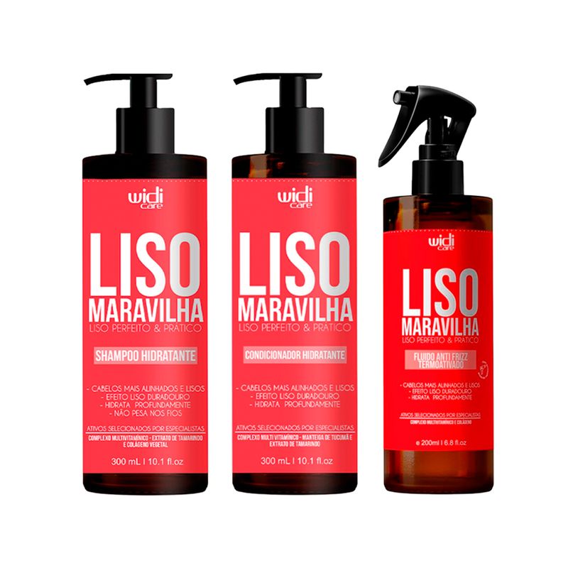 WIDI-CARE-HIDRATANTE-LISO-MARAVILHA-SHAMPOO-300ML-CONDICIONADOR-300ML-LEAVE-IN-200ML