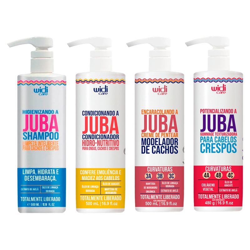 WIDI-CARE-ENCARACOLANDO-CREME-DE-PENTEAR-500ML-SHAMPOO-500ML-CONDICIONADOR-500ML-FINALIZADOR-480G