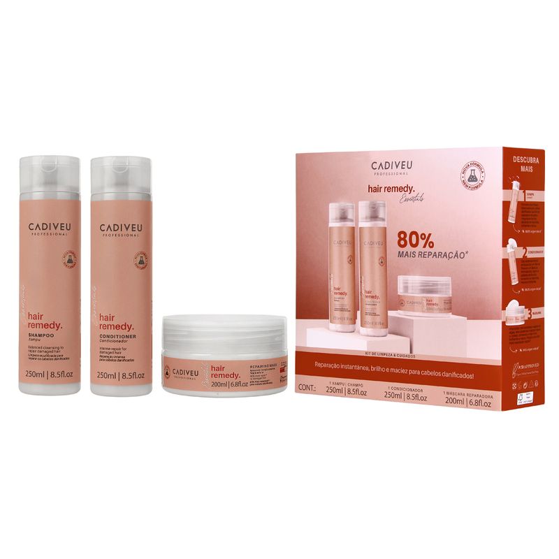 Kit-Cadiveu-Professionnel-Hair-Remedy-Essentials---Shampoo-250-ml---Condicionador-250-ml---Mascara-Reparadora-200-ml
