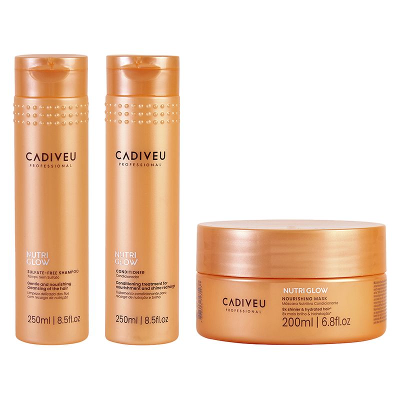 KIT-CADIVEU-NUTRI-GLOW-SHAMPOO-250ML---CONDICIONADOR-250ML----MASCARA-200ML