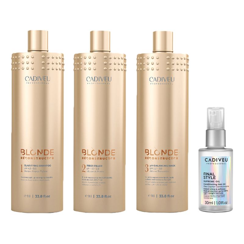 KIT-CADIVEU-BLONDE-RECONSTRUCTOR-KEEPER---3-PRODUTOS--FINAL-STYLE--OLEO-CAPILAR-110ML