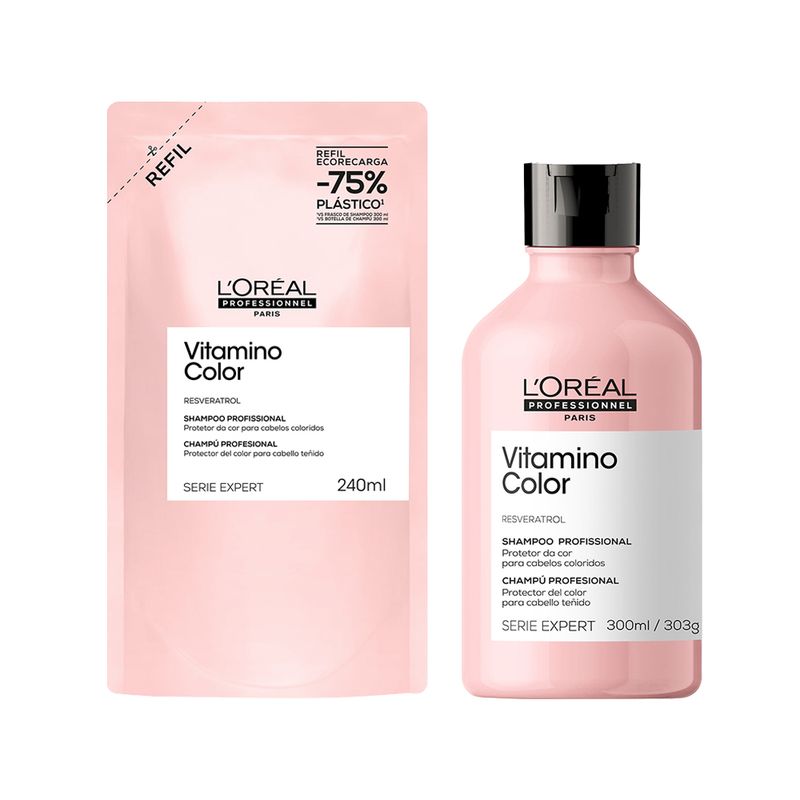 KIT-LOREAL-PROFESSIONEL-SERIE-EXPERT-VITAMINO-COLOR-SHAMPOO-240ML-REFIL---SHAMPOO-300ML