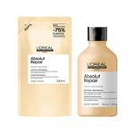 KIT-LOREAL-PROFESSIONEL-SERIE-EXPERT-ABSOLUT-REPAIR-GOLD-QUINOA-SHAMPOO-240ML-REFIL-SHAMPOO-300ML