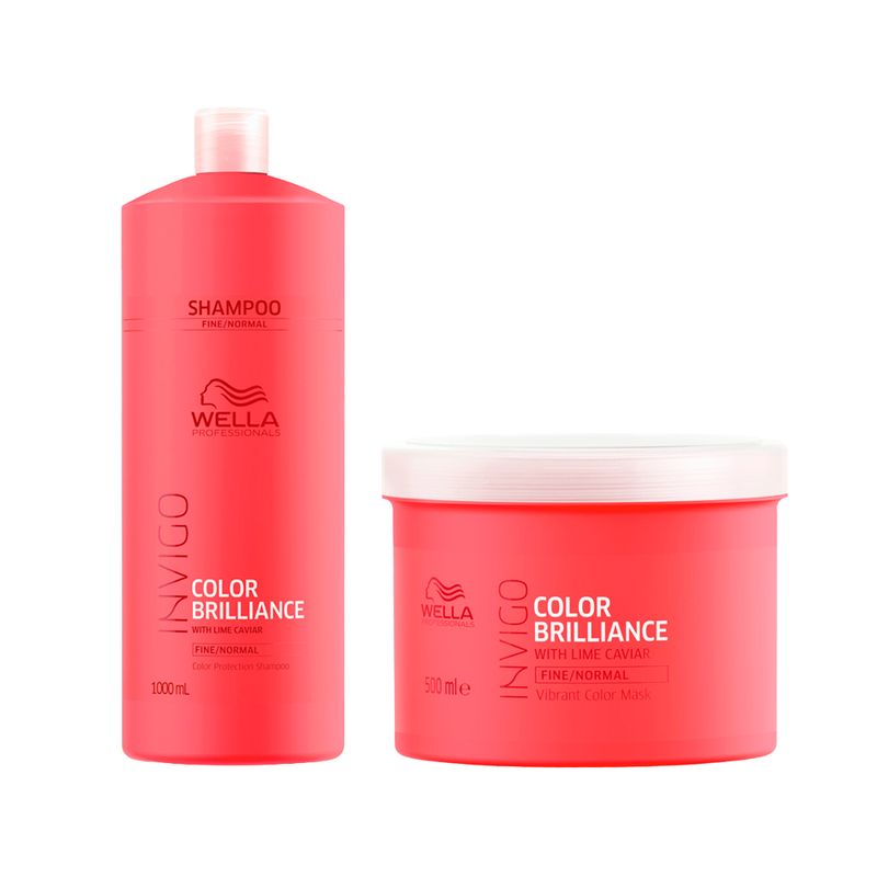 Kit-Wella-Professionals-Invigo-Color-Brilliance---Shampoo-1000-ml---Mascara-500-ml