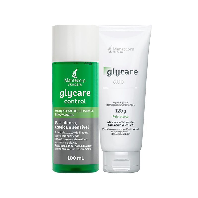 Kit-Mantecorp-Glycare-Control-Solucao-Antioleosidade-Facial-100ml---Sabonete-Liquido-Facial-de-Limpeza-Profunda120g--F1