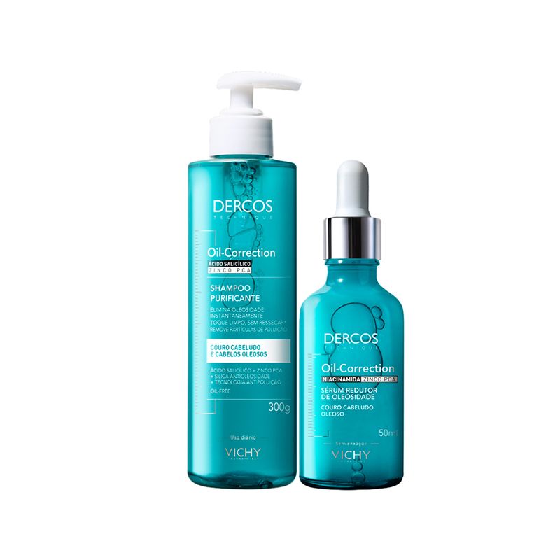 Kit-Vichy-Dercos-Oil-Correction-Shampoo-300g---Serum-50ml-F1