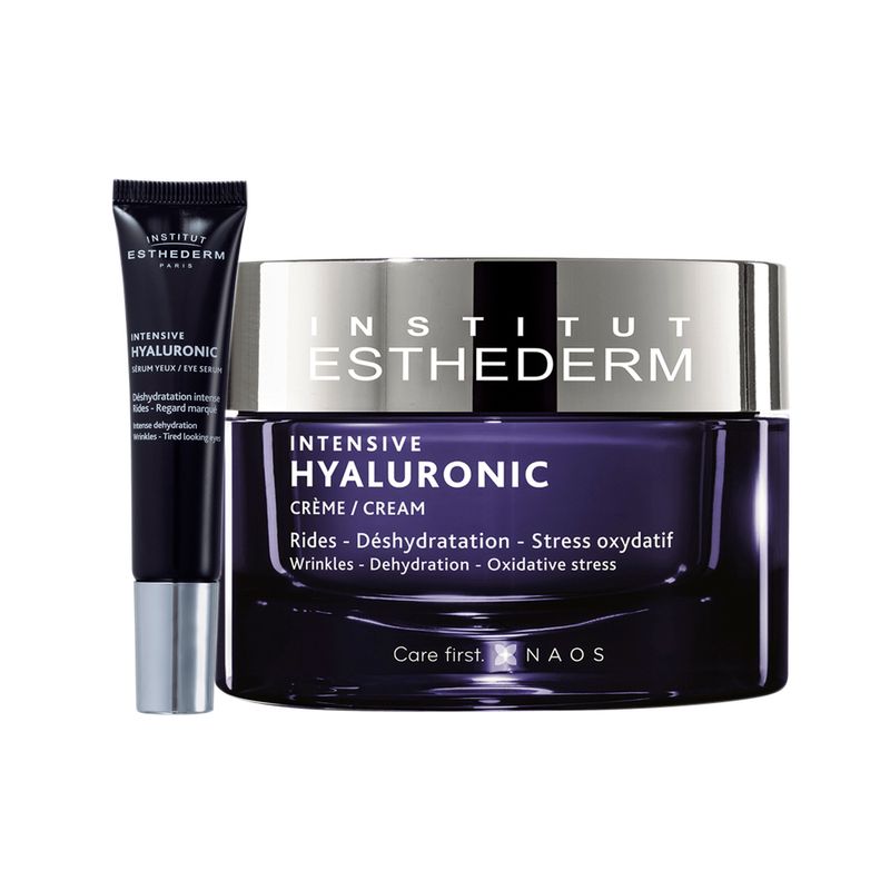 Kit-Esthederm-Intensive-Hyaluronic-Serum-para-Olhos-15ml---Creme-Facial-Anti-Idade-50ml-F1