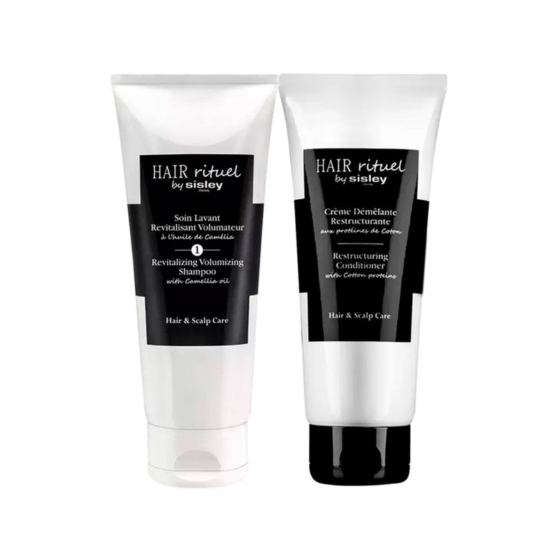 Kit-Sisley-Hair-Rituel-Revitalizing-Volumizing-Shampoo-200ml---Condicionador-Hair-Rituel-Restructuring-200ml-F1