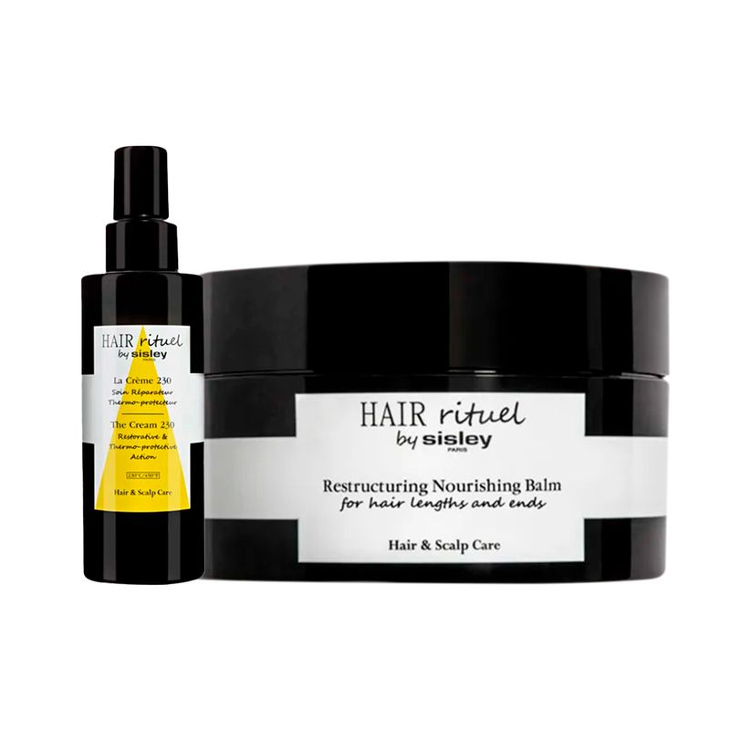 Kit-Sisley-Hair-Rituel-The-Cream-230-Protetor-Termico-150ml---Balsamo-de-Nutricao-Hair-Rituel-Restructuring-Nourishing-125g-F1