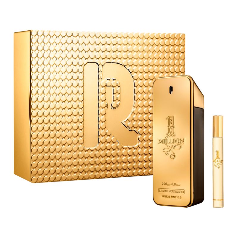 Kit-Perfume-Rabanne-1-Million-Masculino-Eau-de-Toilette-200-ml----Miniatura-10-ml-F1