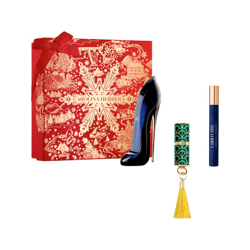 Kit-Perfume-Carolina-Herrera-Good-Girl-Eau-de-Parfum-Feminino-80-ml---Miniatura-10-ml---Fabulous-Kiss-The-Lipstick-Blur-Matte-741-Nude-Supreme-F1