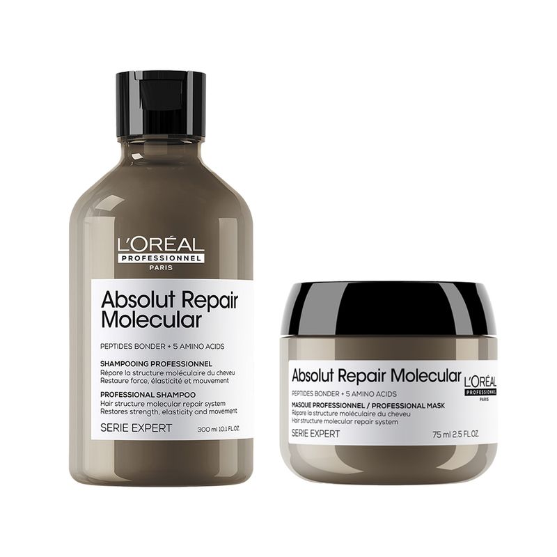 Kit-L-Oreal-Professionnel-Absolut-Repair-Molecular-Shampoo-300-ml---Mascara-75-ml-F1