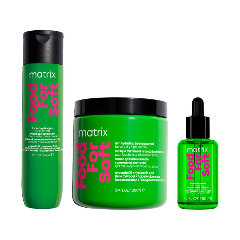 Kit-Matrix-Food-For-Soft-Shampoo-300ml---Mascara-500ml---Oleo-50ml-F1