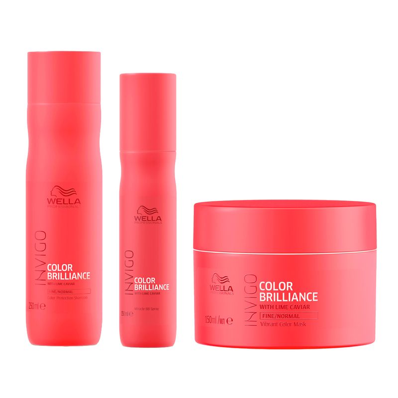 Kit-Wella-Professionals-Invigo-Color-Brilliance---Shampoo-250-ml---Mascara-150-ml---Leave-in-150-ml