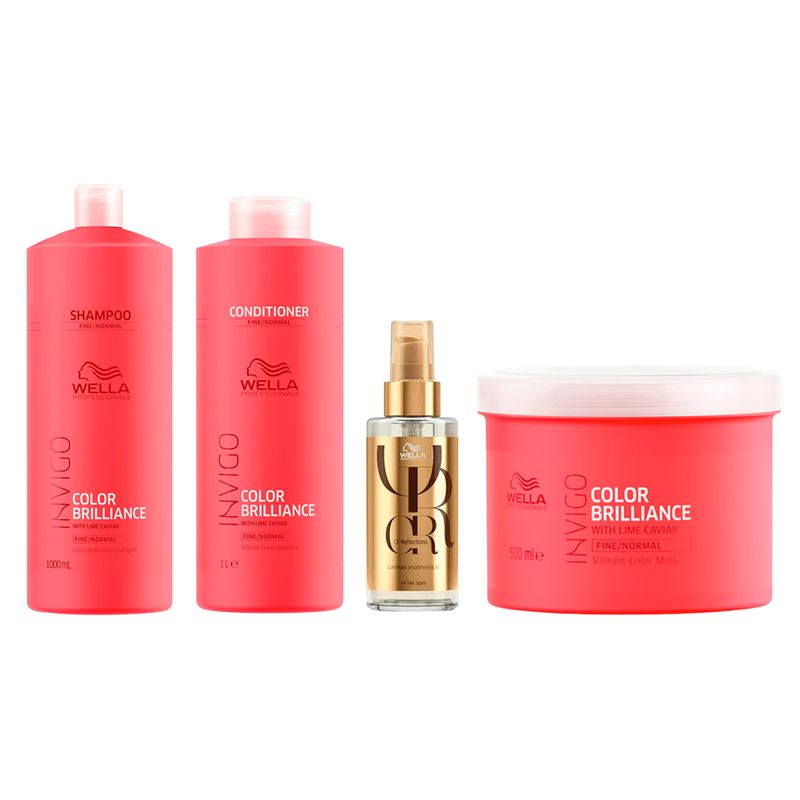 Kit-Wella-Professionals-Invigo-Color-Brilliance---Shampoo-1000-ml---Condicionador-1000-ml---Mascara-500-ml---Oleo-Capilar-100-ml