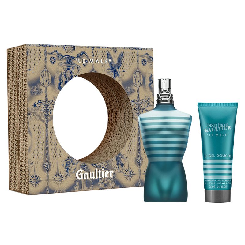 Kit-Jean-Paul-Gaultier-Le-Male-Edt-125ml---All-Over-Gel-de-Banho-75ml-F1
