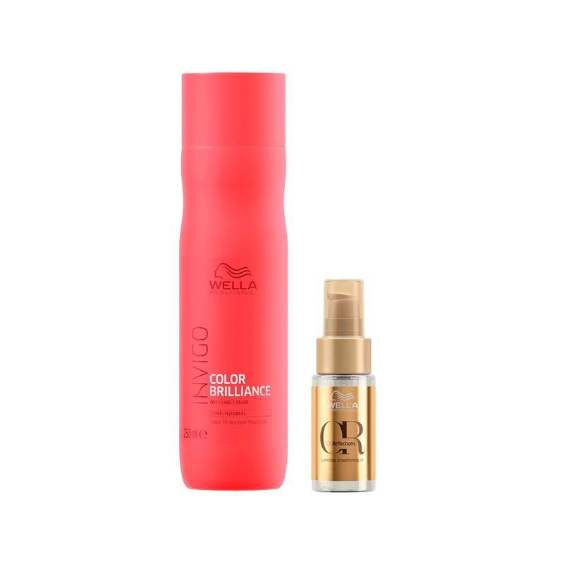 Kit-Wella-Professionals-Invigo-Color-Brilliance---Shampoo-250-ml---Oleo-Capilar-30-ml