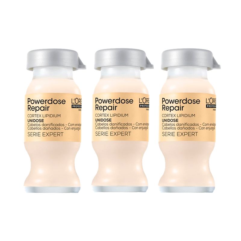 Kit-L-Oreal-Professionnel-Serie-Expert-Absolut-Repair-Lipidium-Powerdose-Ampola-10ml---3-Unidades