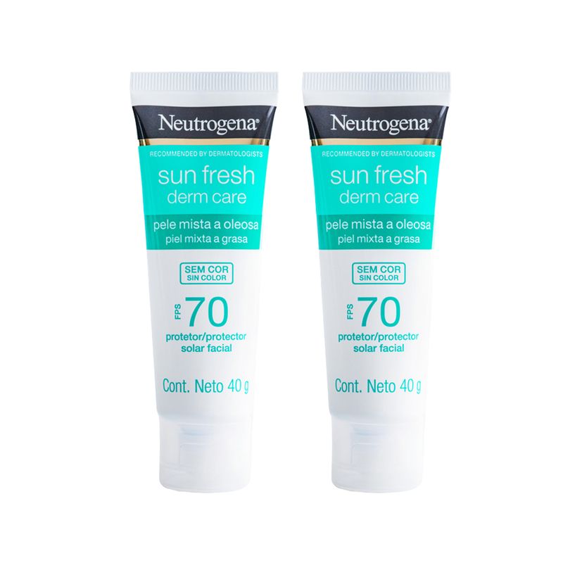 Kit-Neutrogena-Sun-Fresh-Protetor-Solar-Facial-para-Pele-Oleosa-Fps70-40g---2-Unidades