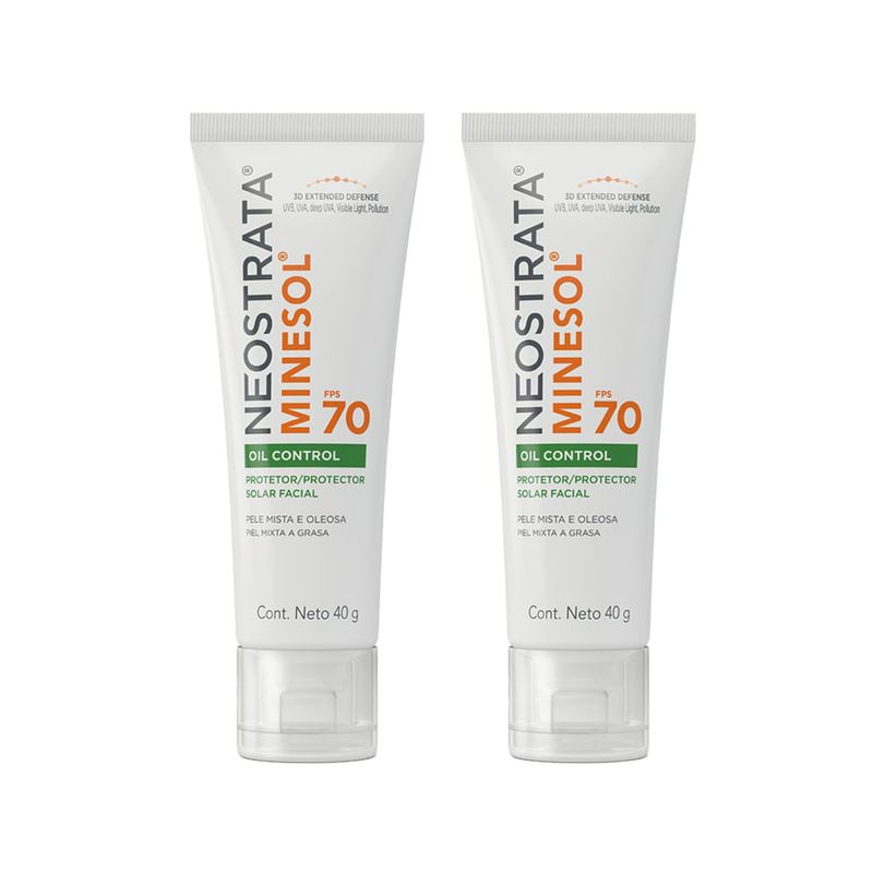 KIT-NEOSTRATA-MINESOL-PROTETOR-SOLAR-FACIAL-SEM-COR-FPS-70-40G---2-UNIDADES