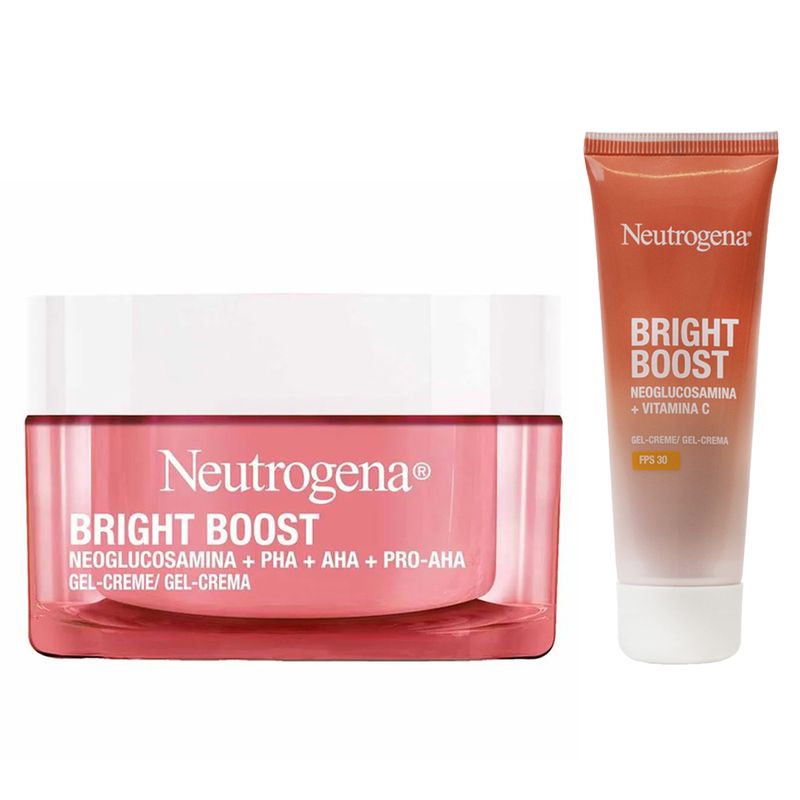 Kit-Neutrogena-Bright-Boost-Gel-Creme-Facial-Antissinais-50ml---Gel-Creme-Fps30-40g