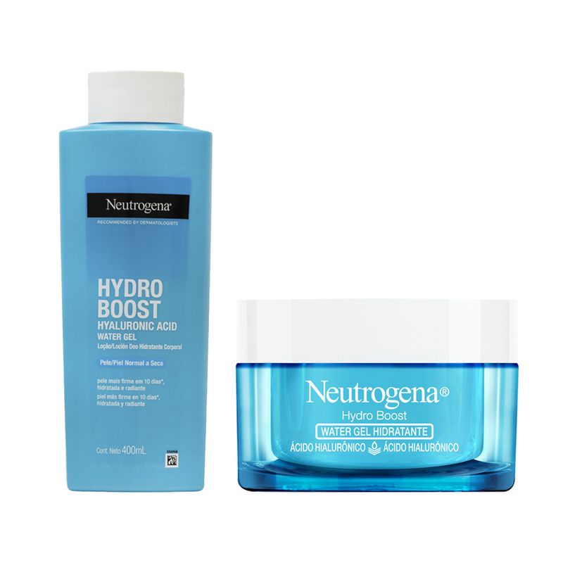 Kit-Neutrogena-Hydro-Boost-Hidratante-Facial-50g---Gel-Hidratante-Corporal-400ml