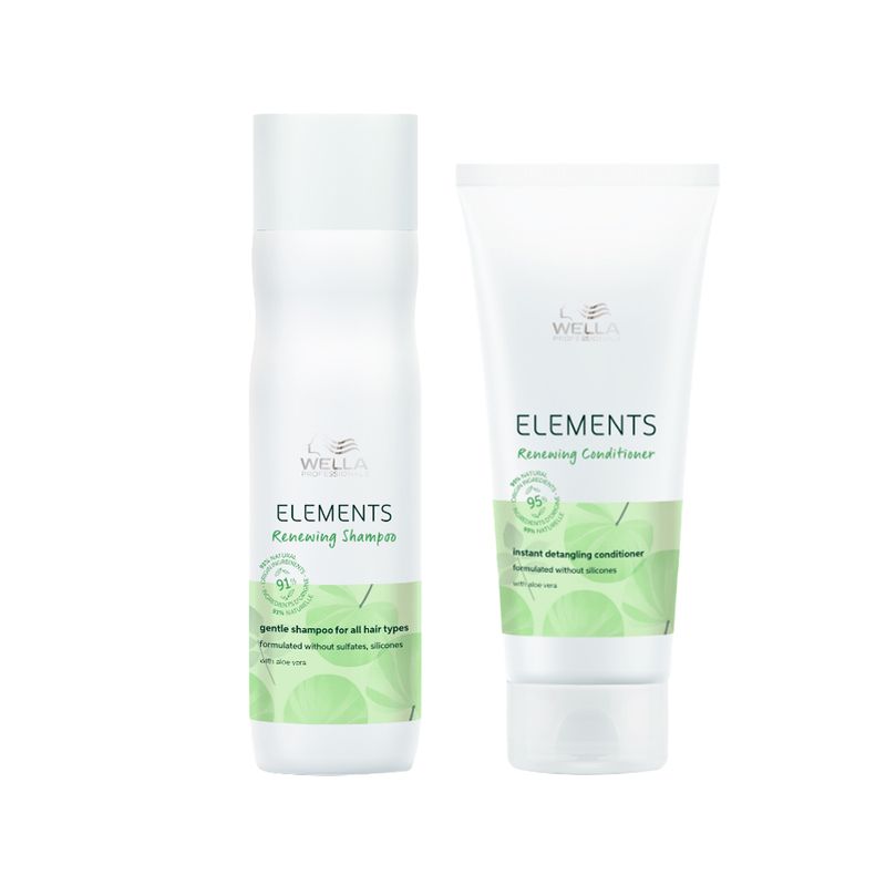 Kit Wella Professionals Elements Renewing - Shampoo 250ml + Condicionador 200ml 