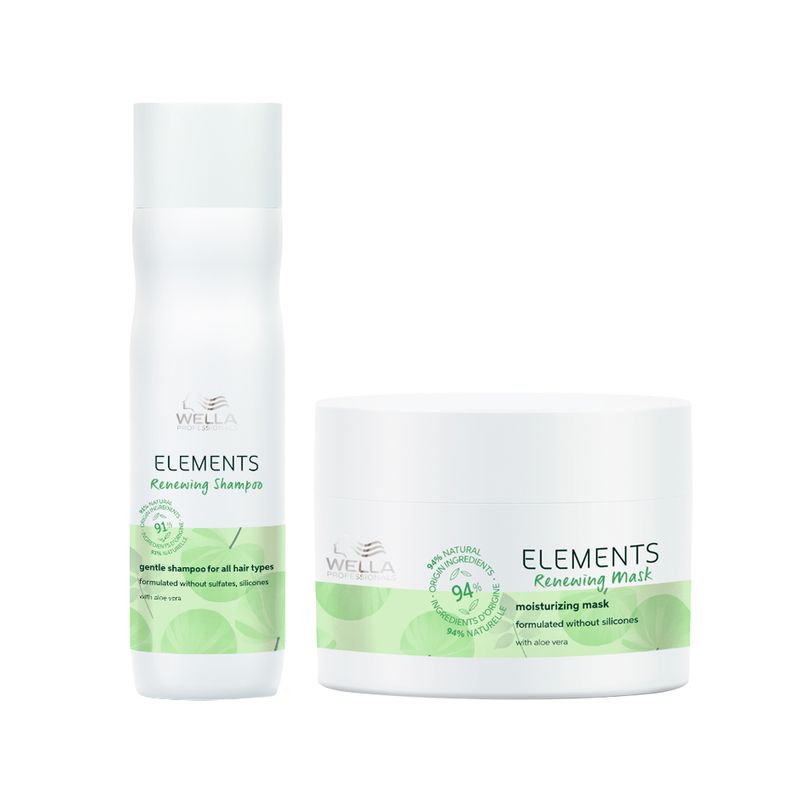 Kit-Wella-Professionals-Elements-Renewing---Shampoo-250-ml---Mascara-150-ml