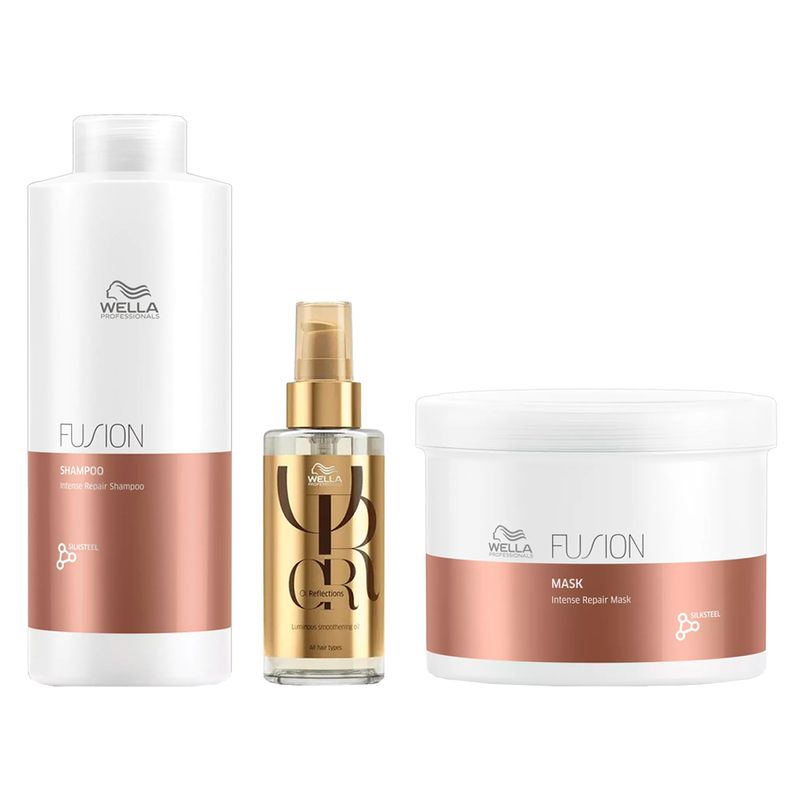 Kit-Wella-Professionals-Fusion---Shampoo-1000-ml---Mascara-500-ml---Oleo-100-ml