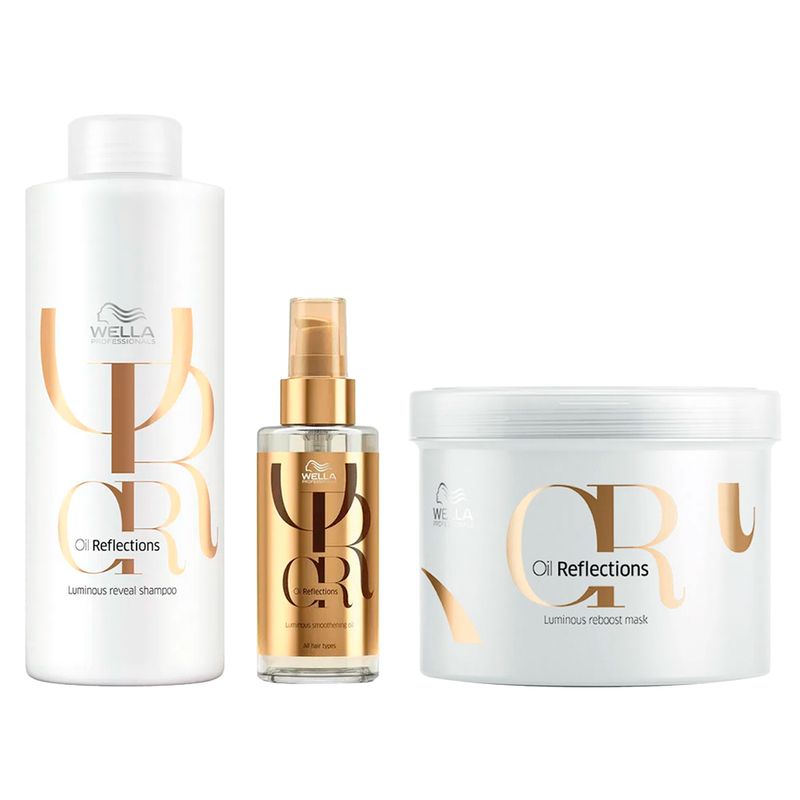 Kit-Wella-Oil-Reflections---Shampoo-1000-ml---Mascara-500-ml---Oleo-100-ml