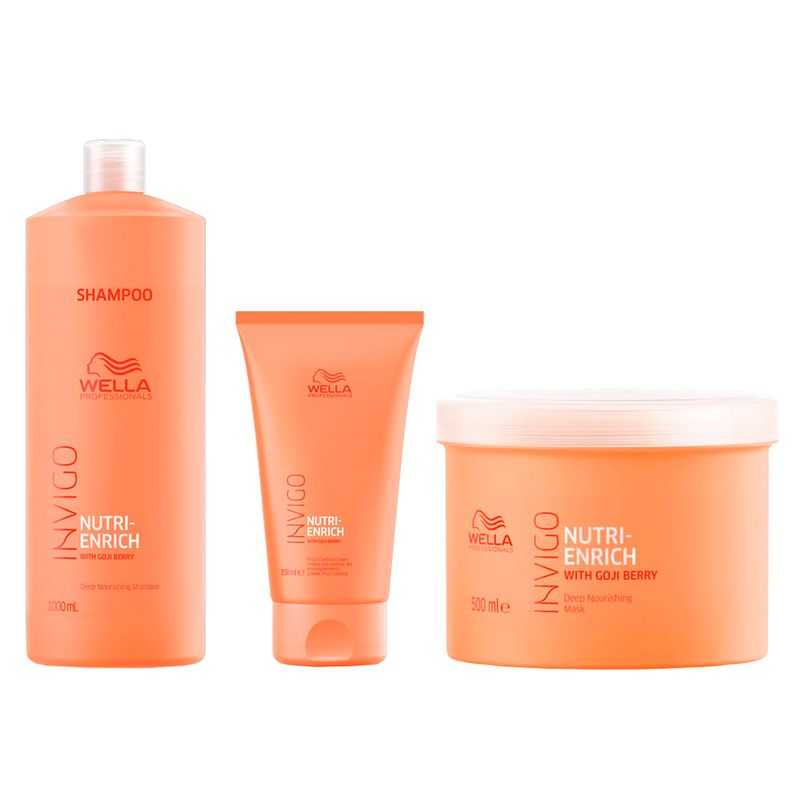 Kit-Wella-Professionals-Invigo-Nutri-Enrich---Shampoo-1000-ml---Macara-500-ml---Leave-in-150-ml