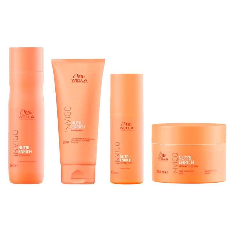 Kit-Wella-Professionals-Invigo-Nutri-Enrich---Shampoo-250-ml---Condicionador-200-ml---Mascara-150-ml---Leave-in-Wonder-150-ml