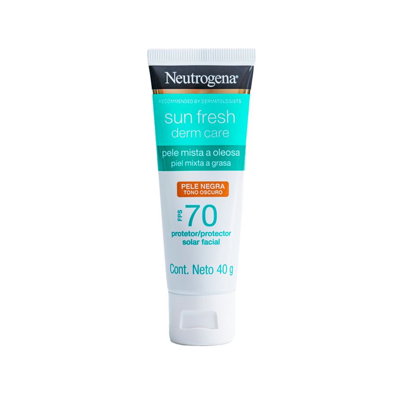 Protetor-Solar-Facial-Neutrogena-Sun-Fresh-para-Pele-Oleosa-Pele-Negra-FPS-70-40g