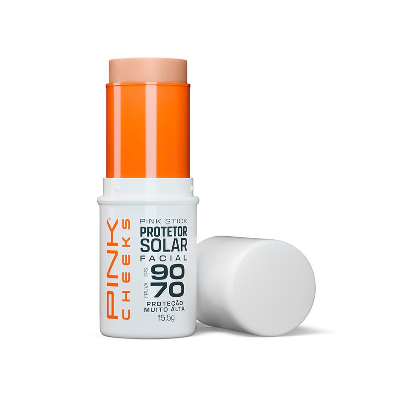Protetor-Solar-Facial-com-Cor-Pink-Cheeks-Pink-Stick-FPS-90-FPUVA-70-15Km-14-g