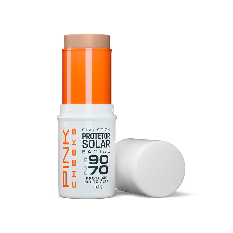 Protetor-Solar-Facial-com-Cor-Pink-Cheeks-Pink-Stick-FPS-90-FPUVA-70-21Km-14-g