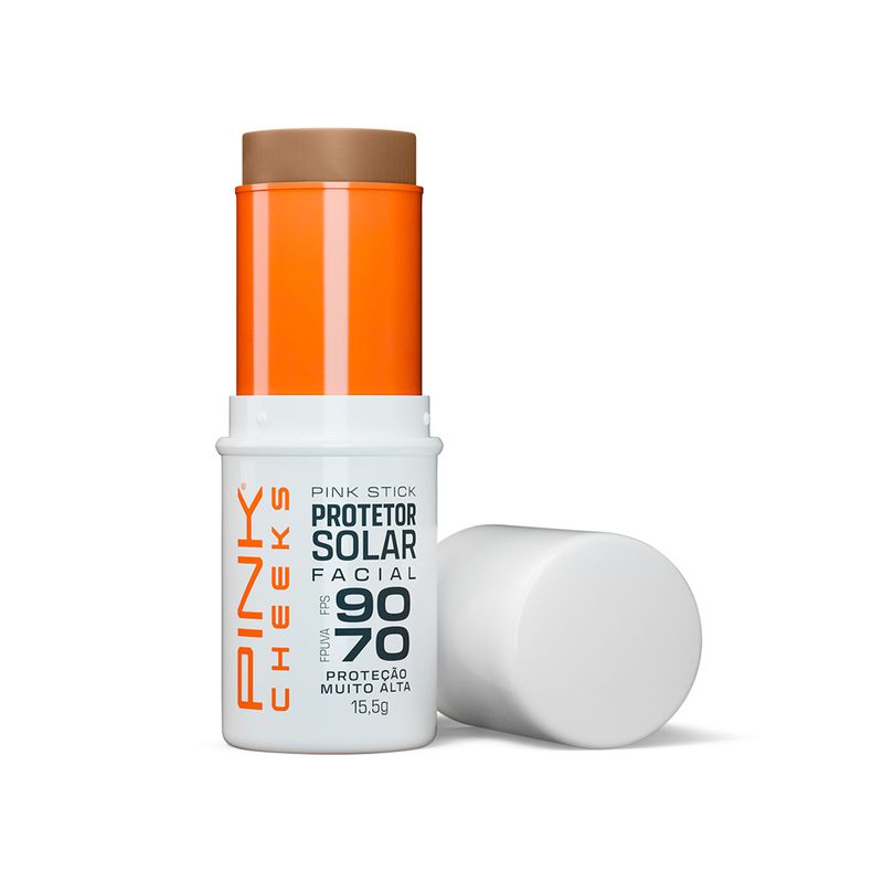Protetor-Solar-Facial-com-Cor-Pink-Cheeks-Pink-Stick-FPS-90-FPUVA-70-42Km-14g