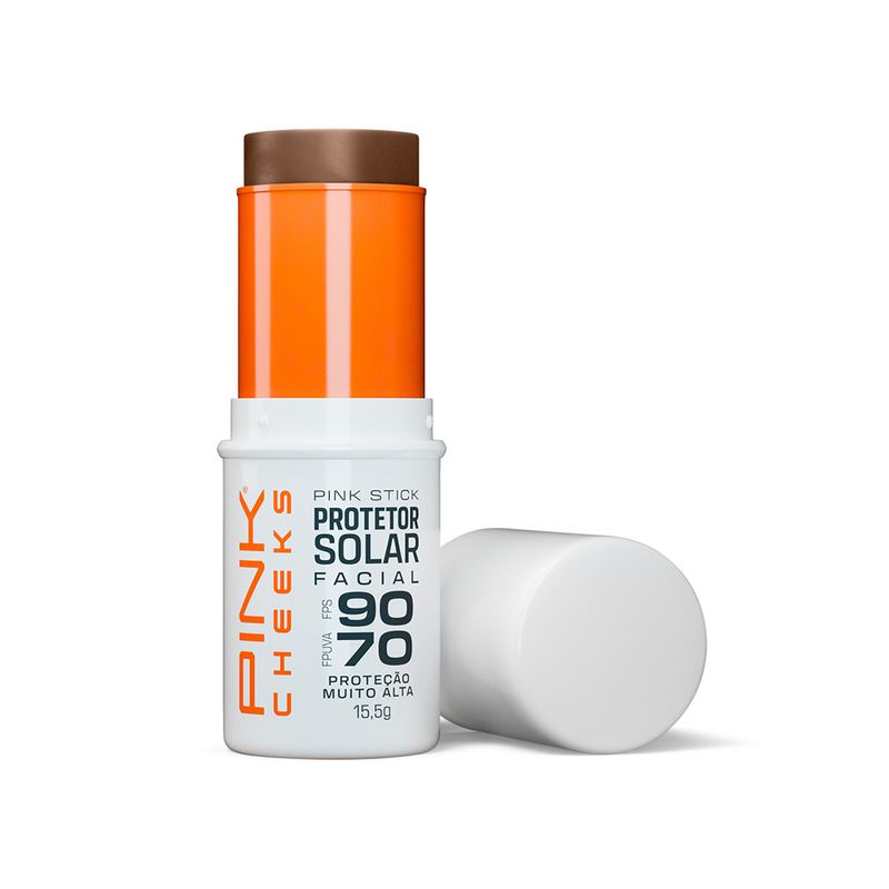 Protetor-Solar-Facial-com-Cor-Pink-Cheeks-Pink-Stick-FPS-90-FPUVA-70-60Km-Ultra-14-g